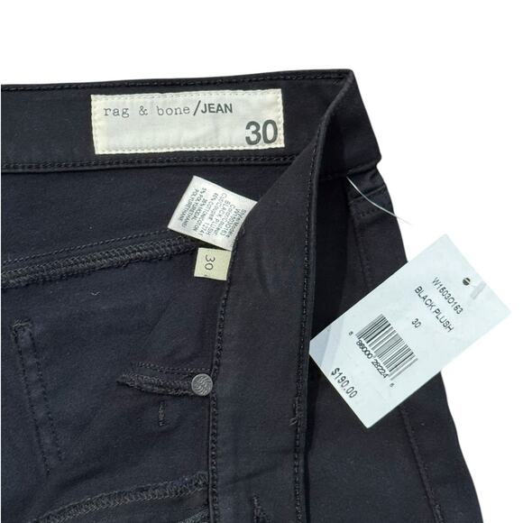 NWT! Rag & Bone Black Plush Jean Skinny Legging - Size 30 (MSRP $190) - Picture 12 of 16